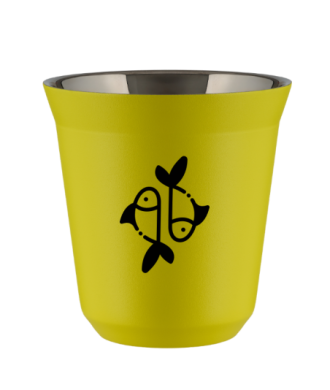 Kubek canary yellow 80 ml, RYBY (czarny) kubek termiczny na kawe | 65,00 zł