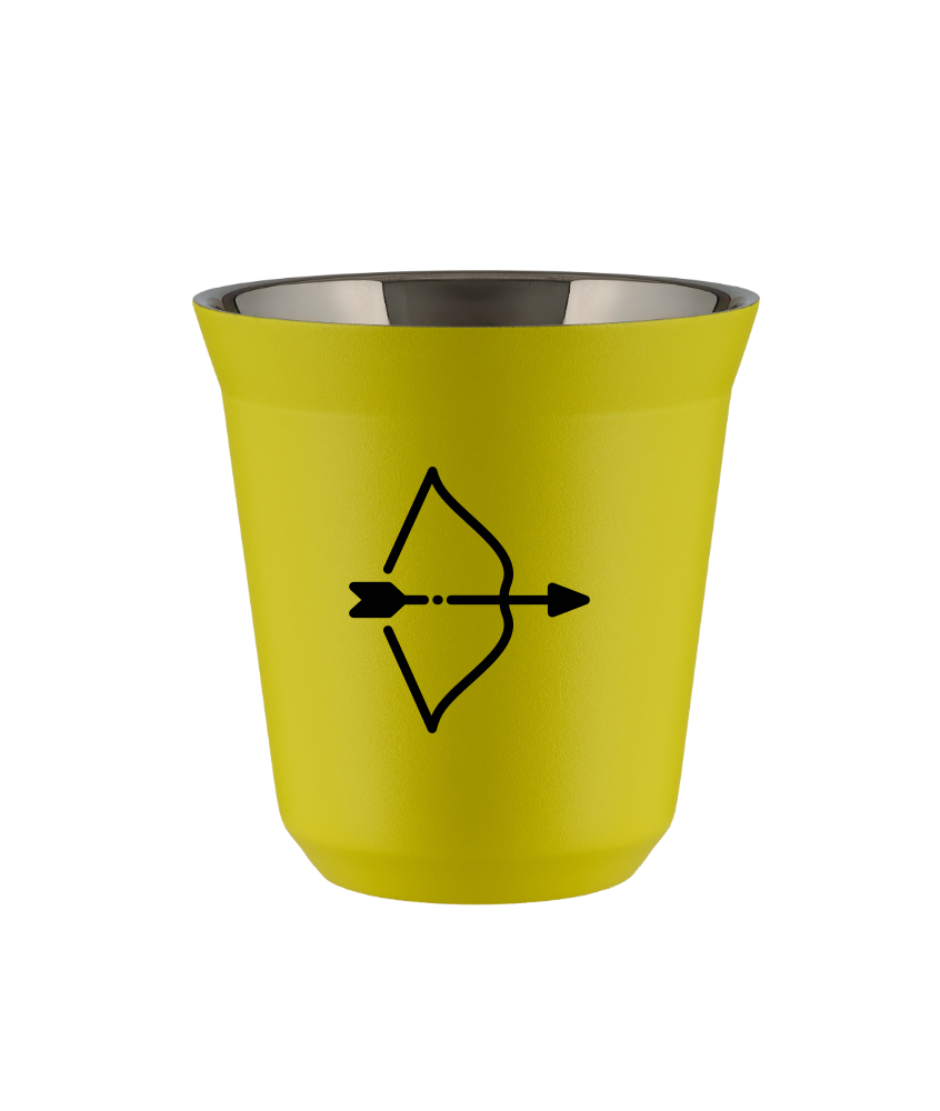 Kubek canary yellow 80 ml, STRZELEC (czarny) kubek termiczny na kawe | 65,00 zł Kubek canary yellow 80 ml, STRZELEC (czarny) kubek termiczny na kawe | 65,00 zł