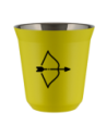 Kubek canary yellow 80 ml, STRZELEC (czarny) kubek termiczny na kawe | 65,00 zł