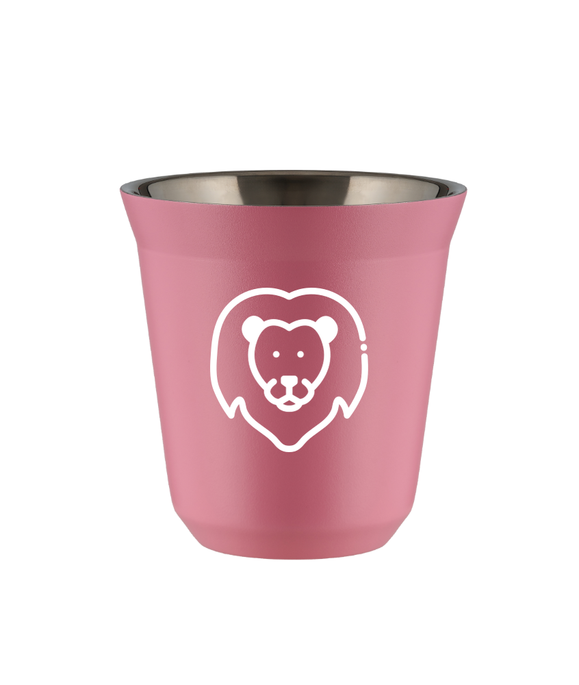 Cup 80 ml PINK "Leo (white)"