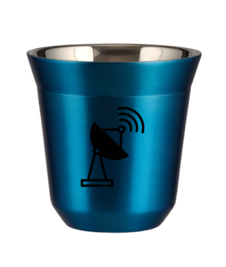 Kubek niebieski 150 ml, ANTENA kubek termiczny na kawe | 85,00 zł