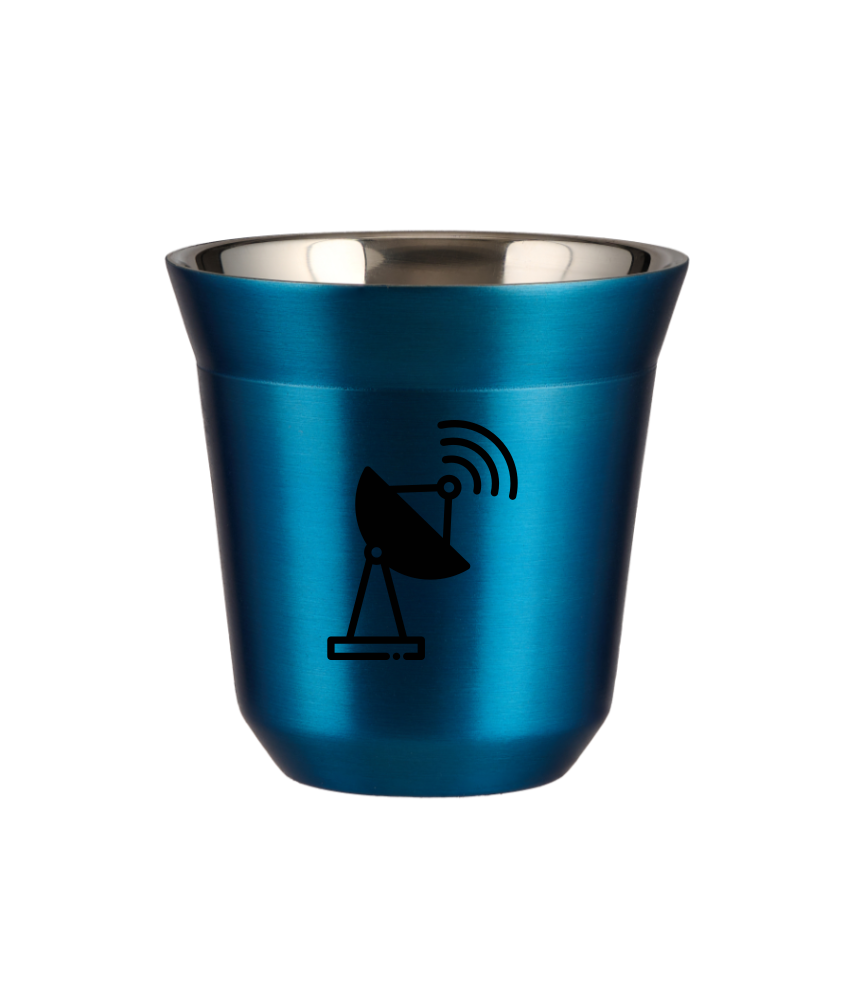 Kubek niebieski 150 ml, ANTENA kubek termiczny na kawe | 85,00 zł Kubek niebieski 150 ml, ANTENA kubek termiczny na kawe | 85,00 zł
