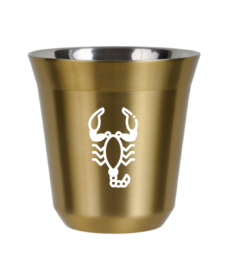 Kubek zloty 150 ml, SKORPION (bialy)