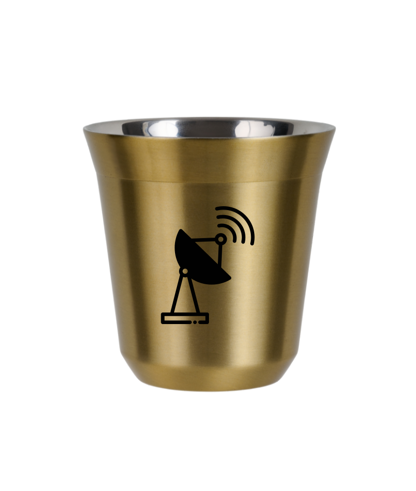 Kubek zloty 150 ml, ANTENA (czarny) kubek termiczny na kawe | 85,00 zł Kubek zloty 150 ml, ANTENA (czarny) kubek termiczny na kawe | 85,00 zł