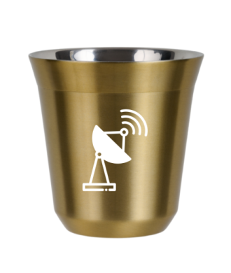 Kubek zloty 150 ml, ANTENA (bialy)
