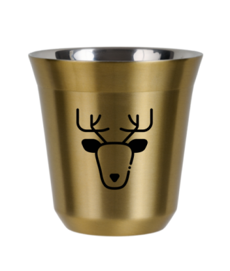 Kubek zloty 150 ml, RENIFER (czarny)