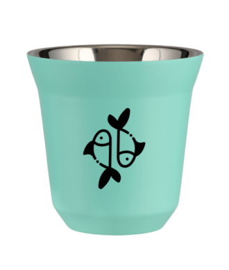 Kubek turkusowy 150 ml, RYBY