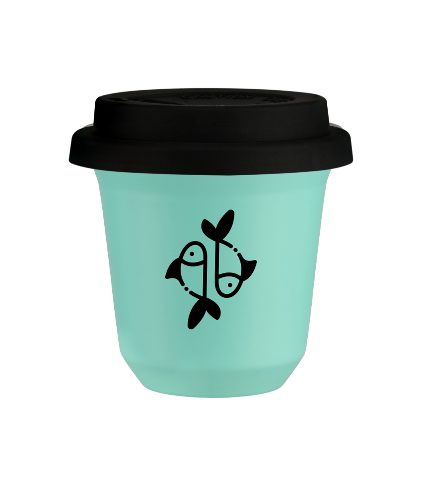 Kubek turkusowy 150 ml, RYBY z pokrywka czarna kubek termiczny na kawe | 85,00 zł Kubek turkusowy 150 ml, RYBY z pokrywka czarna kubek termiczny na kawe | 85,00 zł