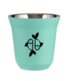 Kubek turkusowy 150 ml, RYBY (czarny) kubek termiczny na kawe | 85,00 zł