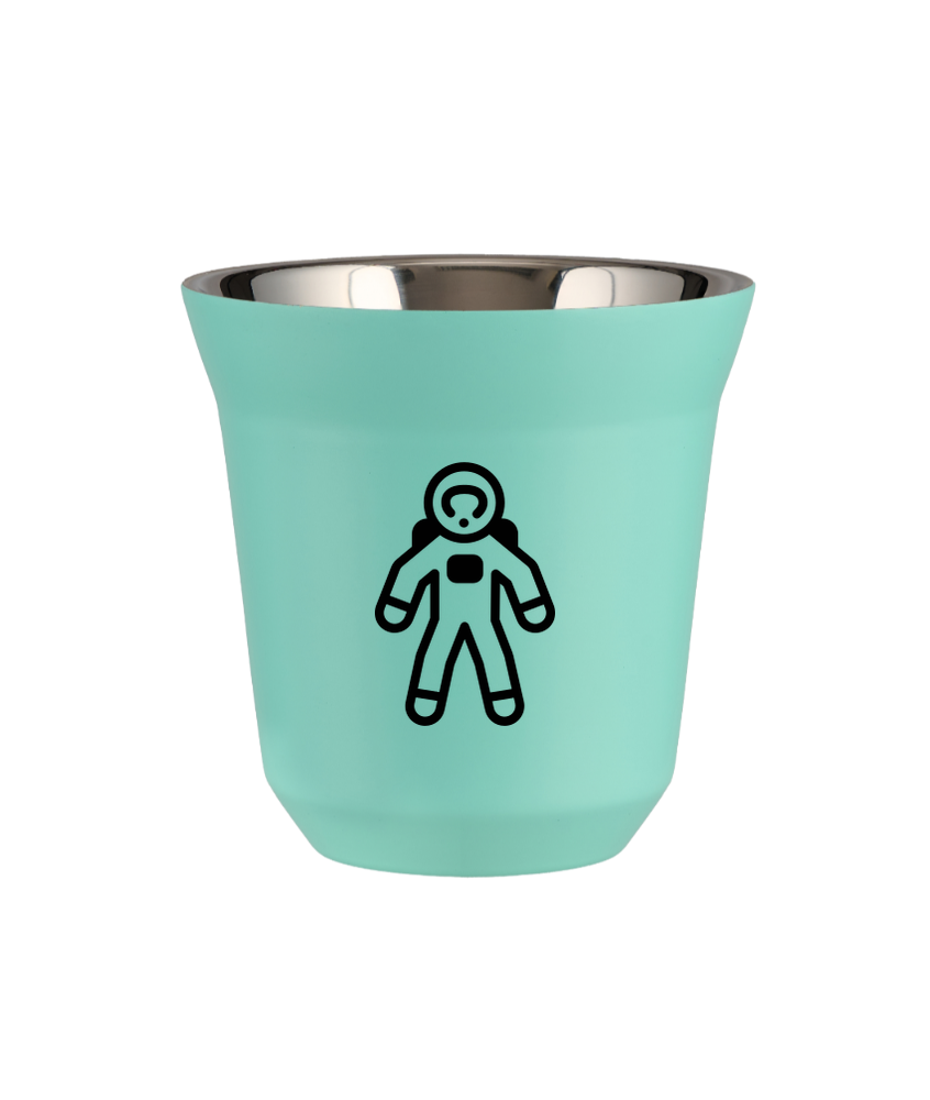 Kubek turkusowy 150 ml, ASTRONAUTA kubek termiczny na kawe | 85,00 zł Kubek turkusowy 150 ml, ASTRONAUTA kubek termiczny na kawe | 85,00 zł