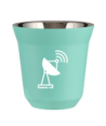 Kubek turkusowy 150 ml, ANTENA (bialy) kubek termiczny na kawe | 85,00 zł