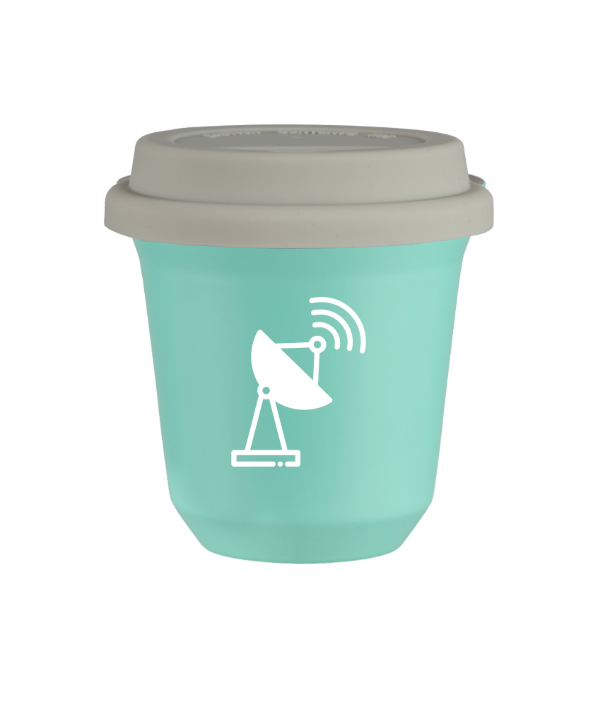 Kubek turkusowy 150 ml, ANTENA (bialy) z pokrywka biala kubek termiczny na kawe | 85,00 zł Kubek turkusowy 150 ml, ANTENA (bialy) z pokrywka biala kubek termiczny na kawe | 85,00 zł