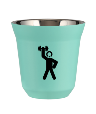Kubek turkusowy 150 ml, SILACZ 2 (czarny)