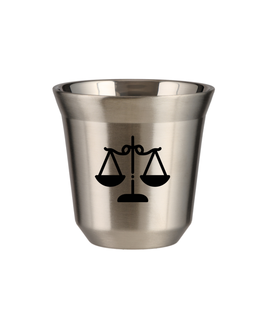 Kubek srebrny 150 ml, WAGA (czarny) kubek termiczny na kawe | 85,00 zł Kubek srebrny 150 ml, WAGA (czarny) kubek termiczny na kawe | 85,00 zł