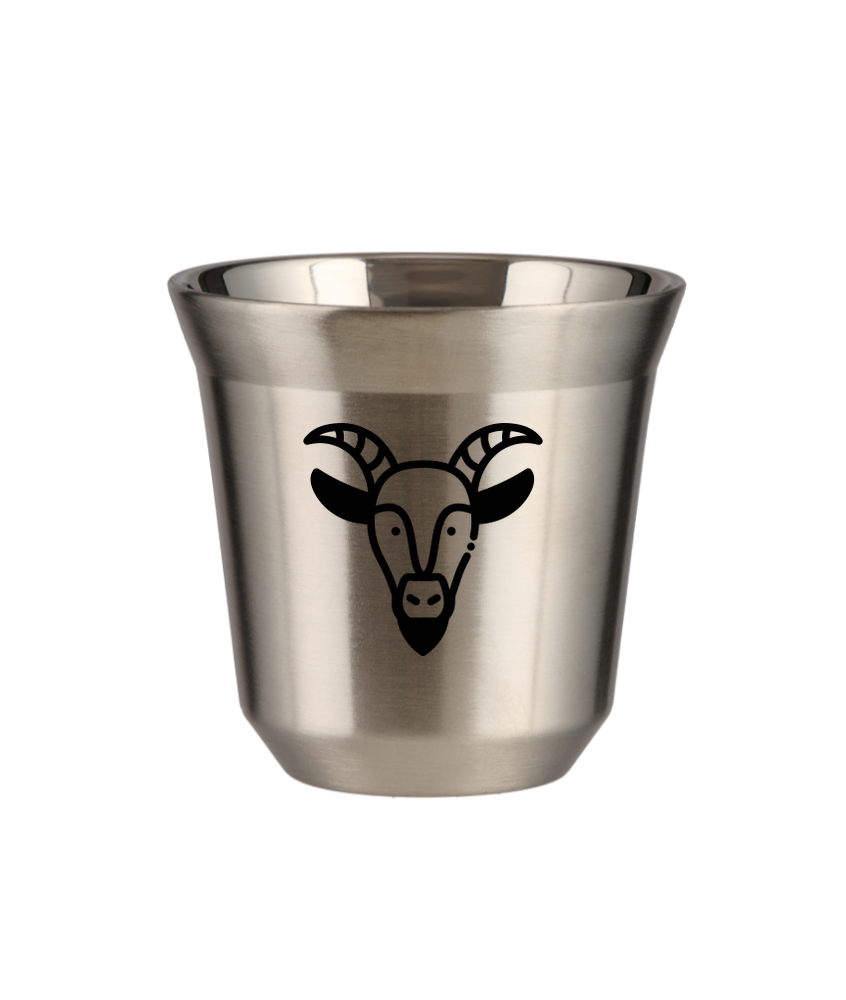 Kubek srebrny 150 ml, KOZIOROZEC kubek termiczny na kawe | 85,00 zł Kubek srebrny 150 ml, KOZIOROZEC kubek termiczny na kawe | 85,00 zł