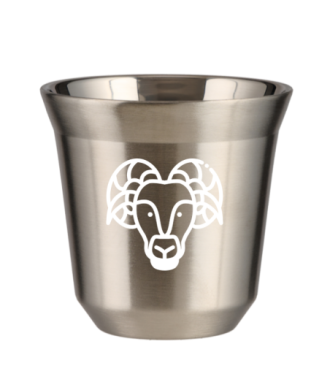 Kubek srebrny 150 ml, BARAN (bialy)