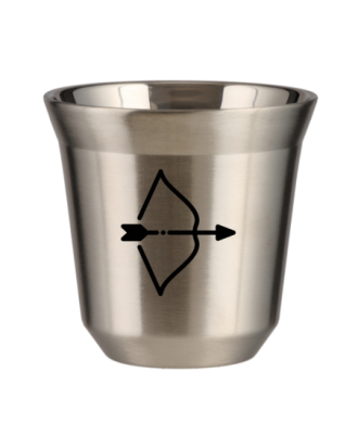 Kubek srebrny 150 ml, STRZELEC (czarny)