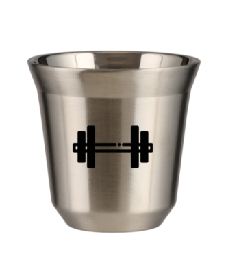 Kubek srebrny 150 ml, SZTANGA (czarny)