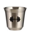 Kubek srebrny 150 ml, SZTANGA (czarny) kubek termiczny na kawe | 85,00 zł