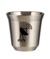 Kubek srebrny 150 ml, ANTENA (czarny) kubek termiczny na kawe | 85,00 zł