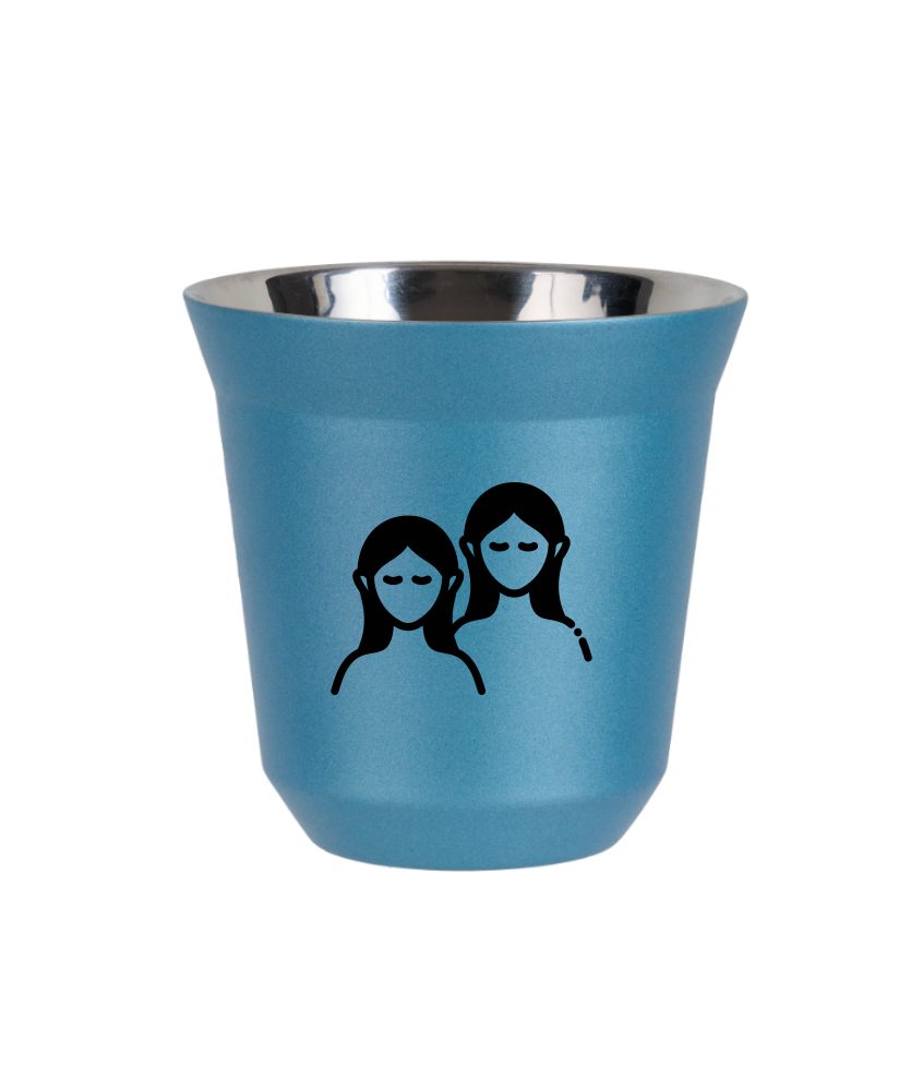 Kubek jasnoniebieski 150 ml, BLIZNIETA kubek termiczny na kawe | 85,00 zł Kubek jasnoniebieski 150 ml, BLIZNIETA kubek termiczny na kawe | 85,00 zł