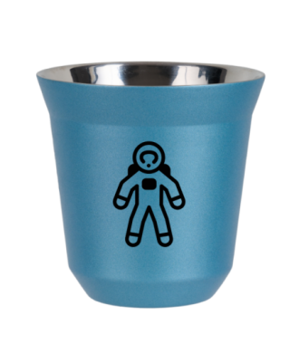 Kubek jasnoniebieski 150 ml, ASTRONAUTA (czarny)