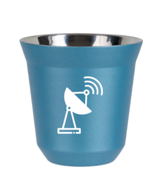 Kubek jasnoniebieski 150 ml, ANTENA (bialy)