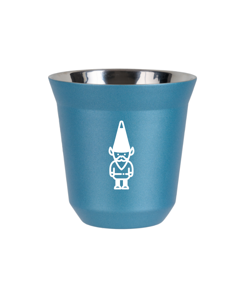Kubek 150 ml BŁĘKITNY METALIC "Krasnal 1 (biały)"