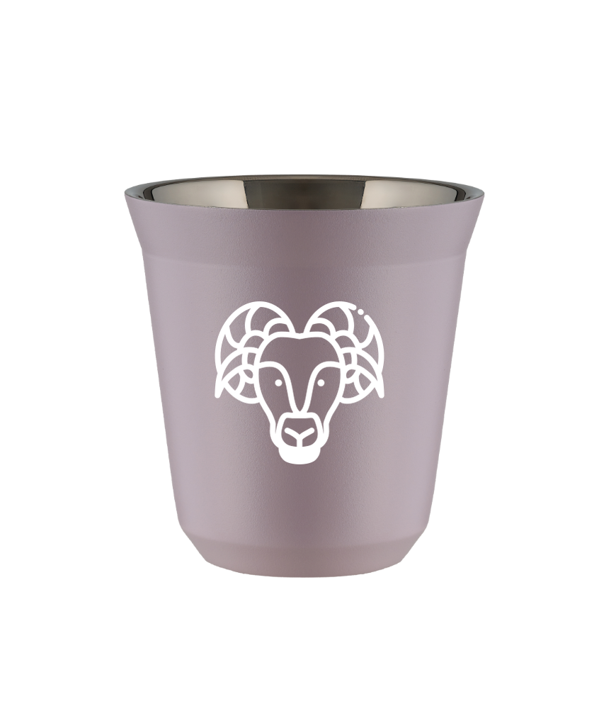 Kubek 240 ml LAWENDOWY "Baran (biały)"
