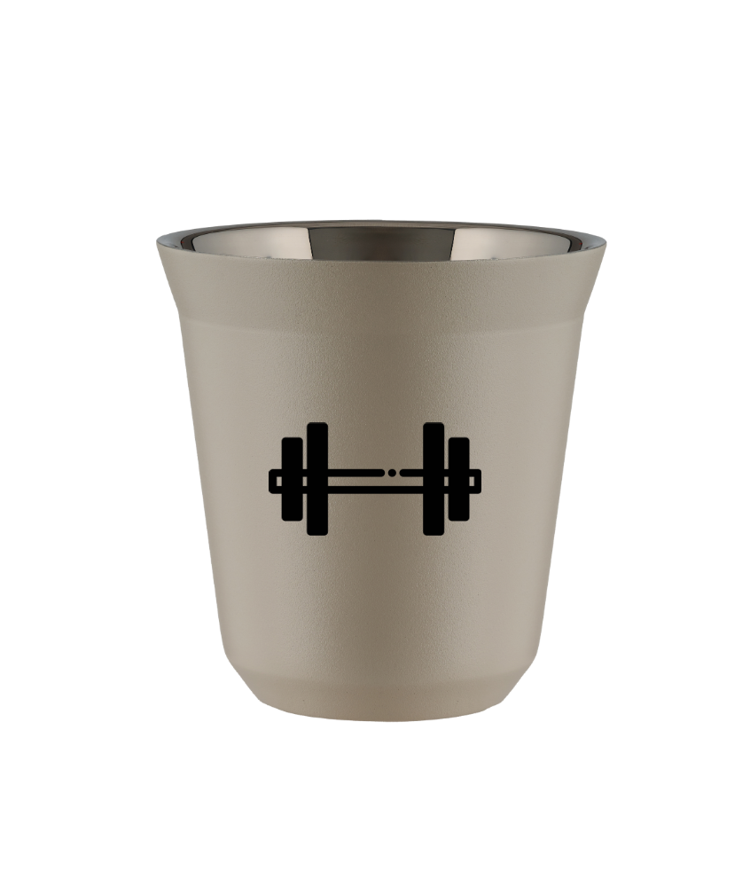 Kubek 240 ml BEŻOWY "Sztanga"