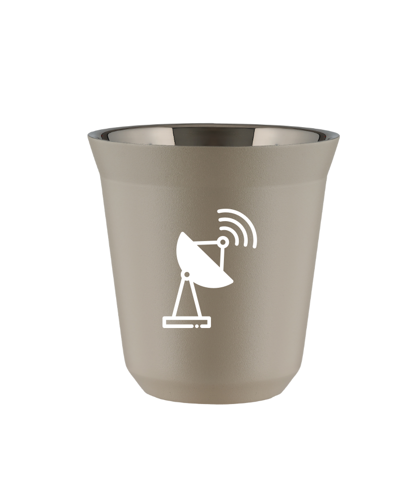 Kubek 240 ml BEŻOWY "Antena (biały)"