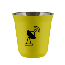 Cup 240 ml YELLOW "Antenna"