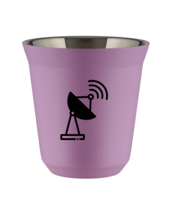 Kubek 240 ml LILIOWY "Antena (czarny)" Kubek 240 ml LILIOWY "Antena (czarny)"