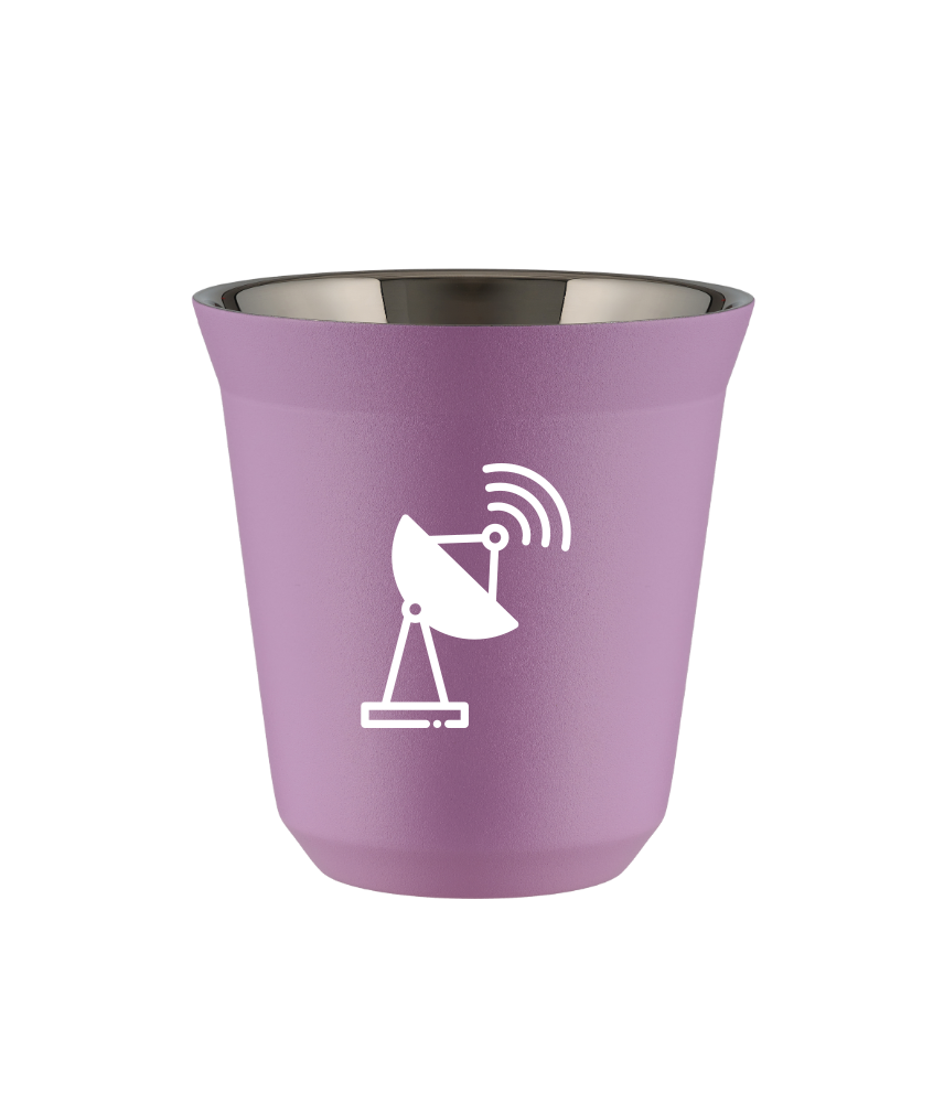 Kubek 240 ml LILIOWY "Antena (biały)"