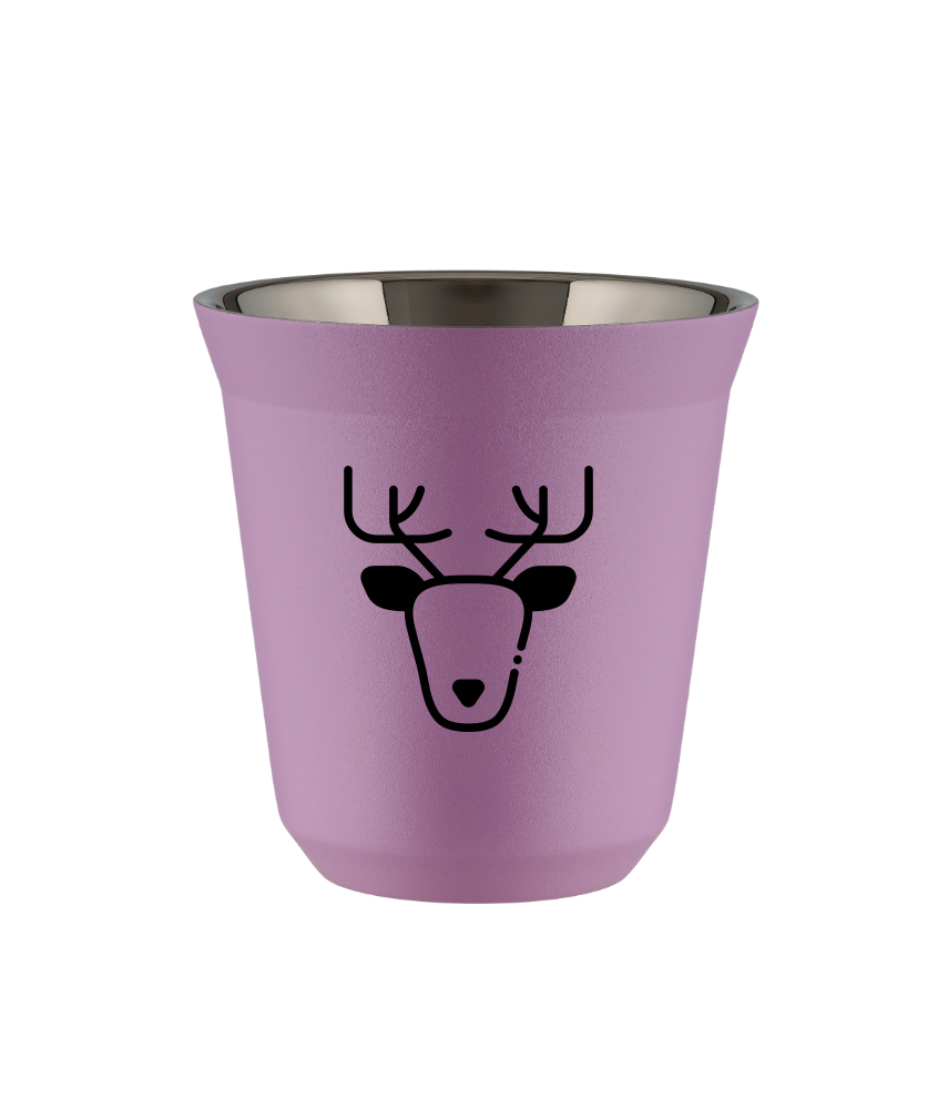 Kubek 240 ml LILIOWY "Renifer (czarny)"