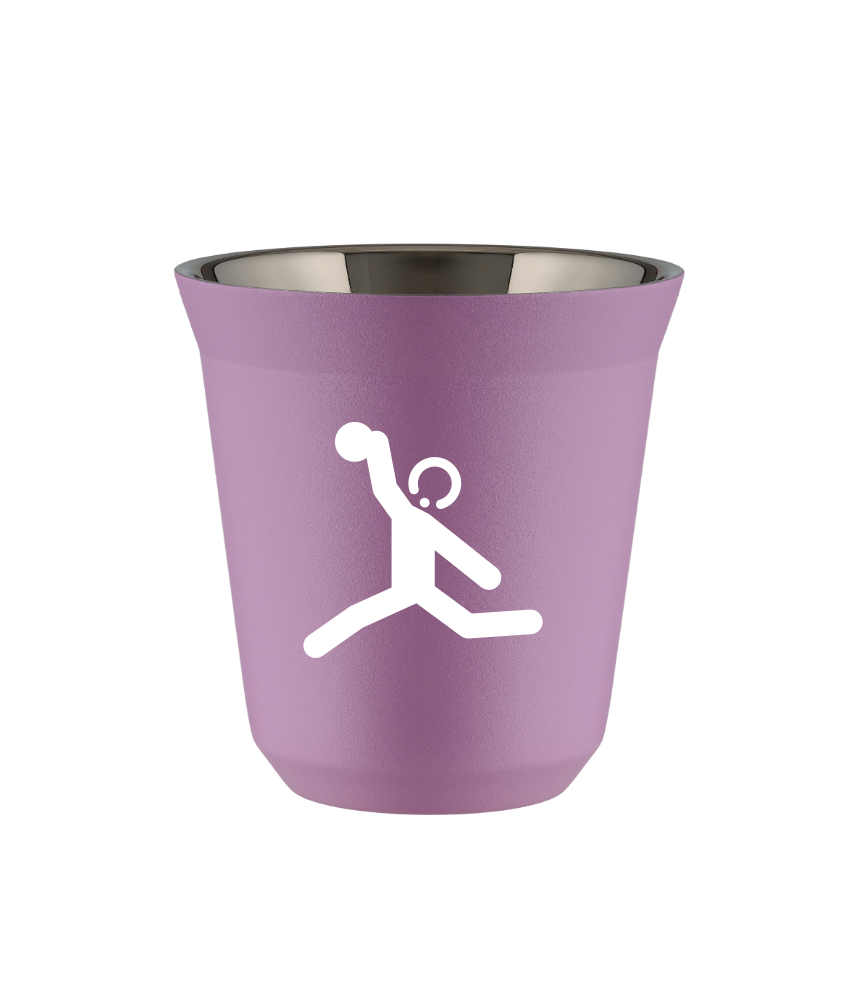 Cup 240 ml LILAC "Discus throw (white)"