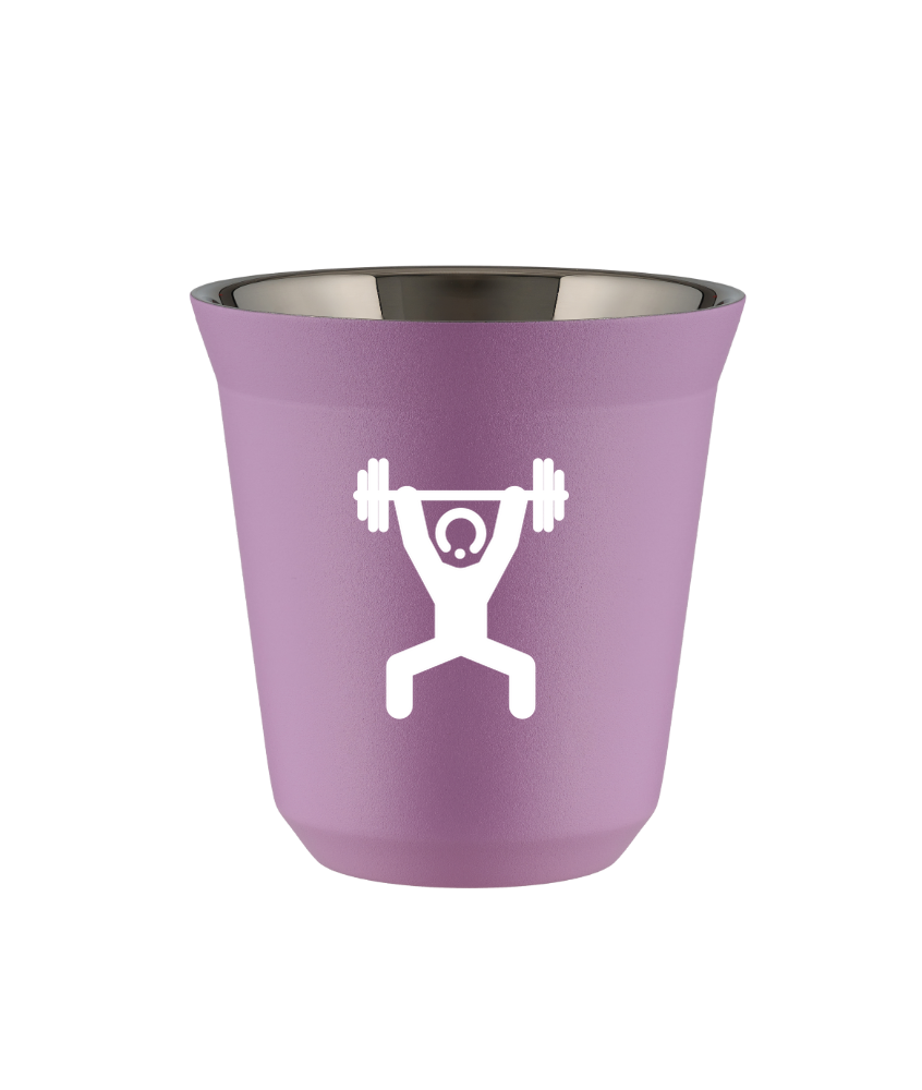 Cup 240 ml LILAC "Strongman 1 (white)"
