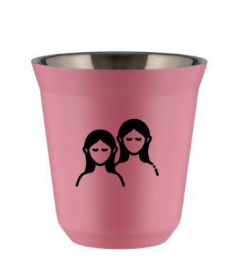Kubek hot pink 240 ml, BLIZNIETA kubek termiczny na kawe | 80,00 zł