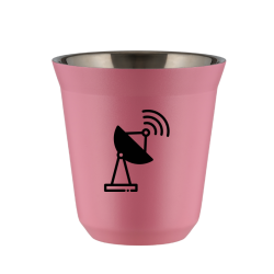 Cup 240 ml PINK "Antenna (black)"