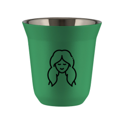 Cup 80 ml GREEN "Virgo (black)"