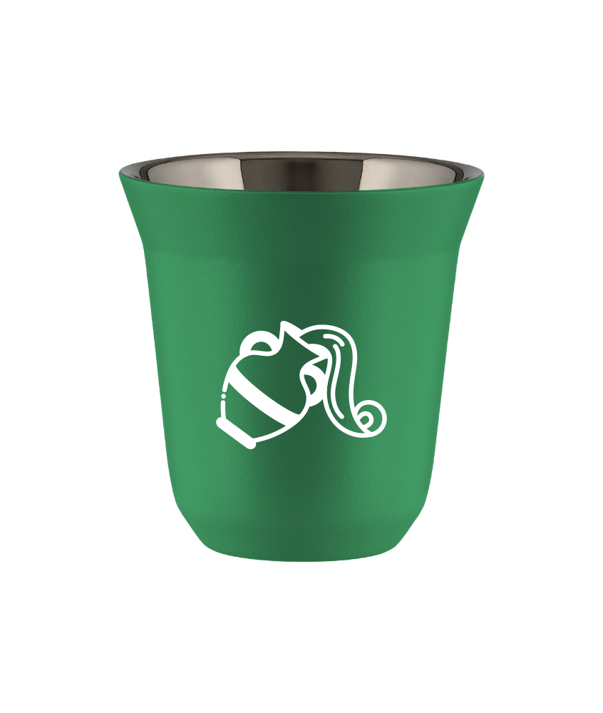 Kubek 150 ml ZIELONY "Wodnik (biały)"
