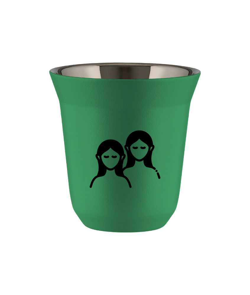 Kubek 150 ml ZIELONY "Bliźnięta"
