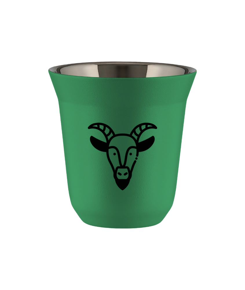 Kubek 150 ml ZIELONY "Koziorożec"