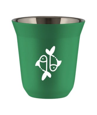 Kubek 150 ml ZIELONY "Ryby (biały)" Kubek 150 ml ZIELONY "Ryby (biały)"