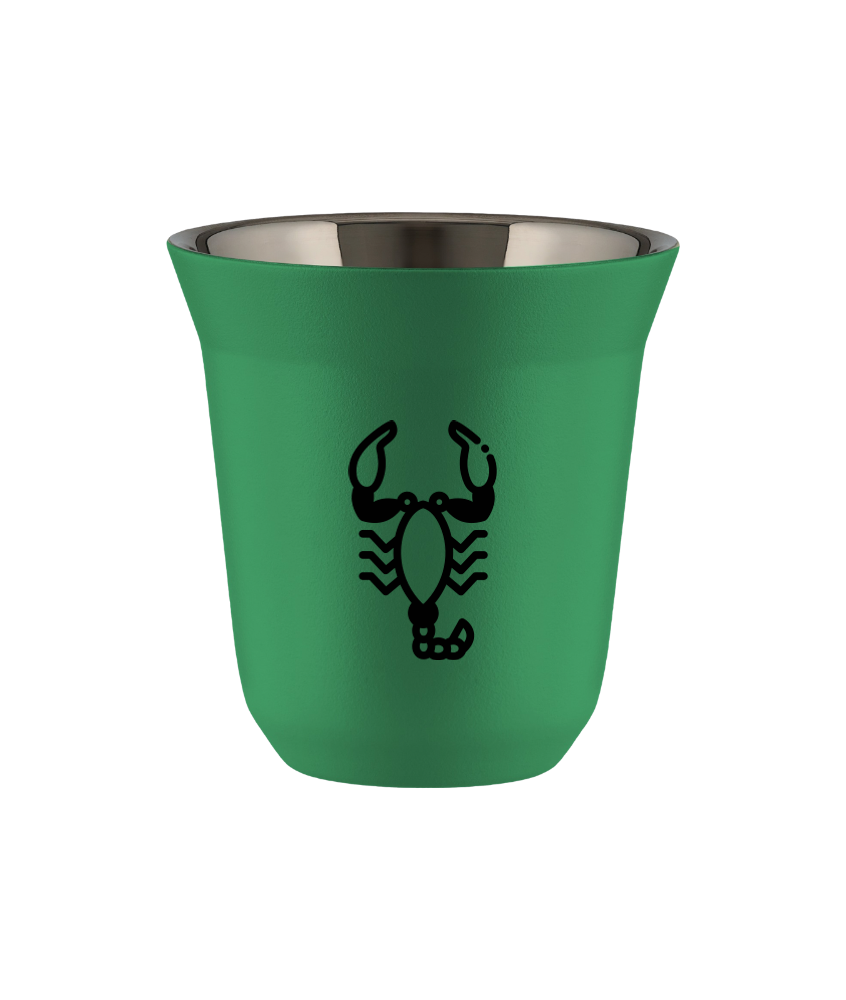 Kubek 150 ml ZIELONY "Skorpion"