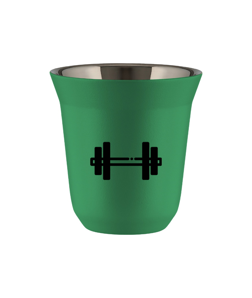 Kubek 150 ml ZIELONY "Sztanga"
