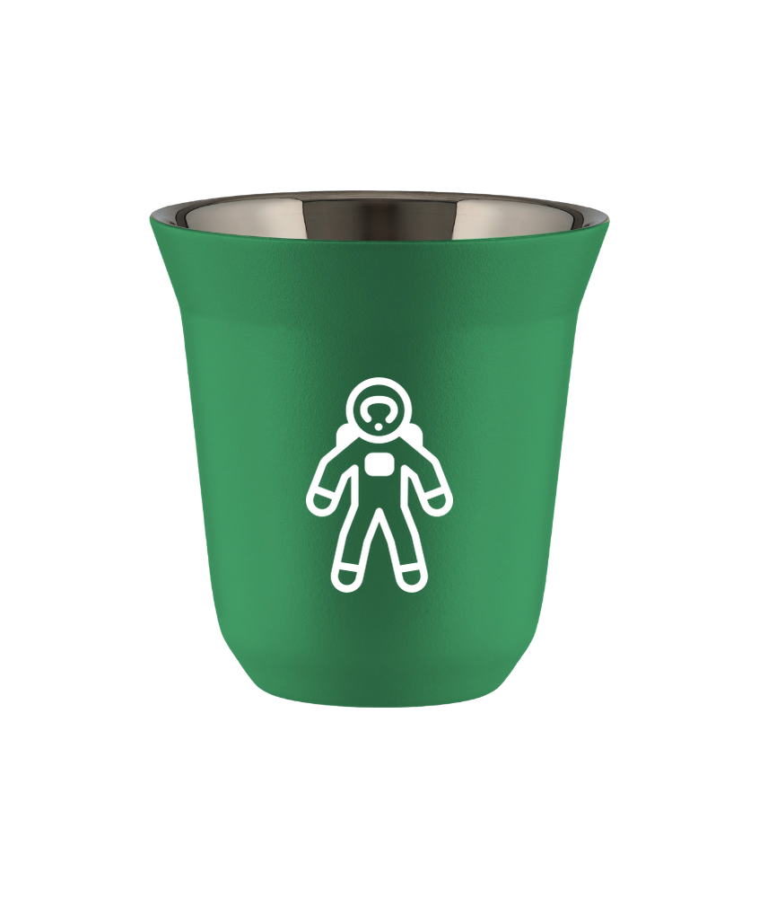 Kubek 150 ml ZIELONY "Astronauta (biały)"