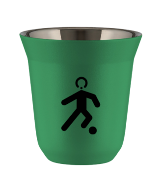 Kubek 150 ml ZIELONY "Piłka nożna (czarny)" Kubek 150 ml ZIELONY "Piłka nożna (czarny)"