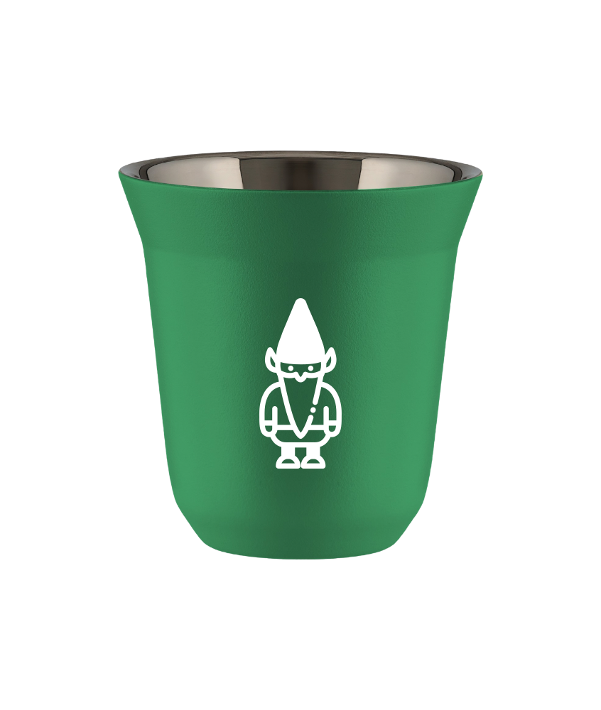 Kubek 150 ml ZIELONY "Krasnal 2 (biały)"