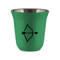 Cup 240 ml GREEN "Sagittarius (black)"